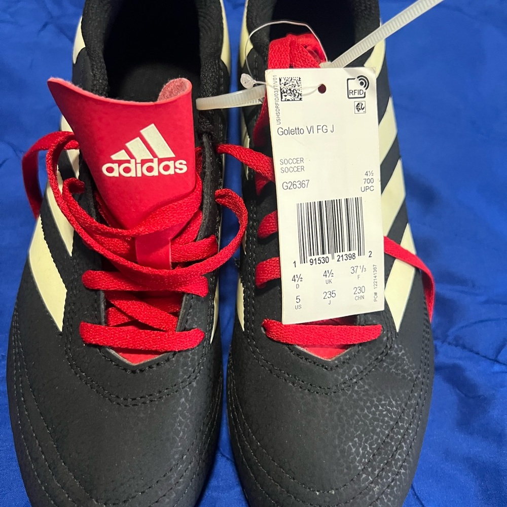 Adidas Black and Red Athletic Shoes Performance Design
